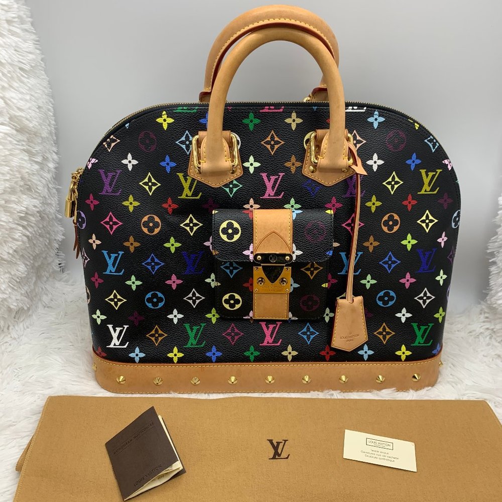 ❌SOLD❌ Louis Vuitton Multicolore Alma GM Black bag - Picture 2 of 13